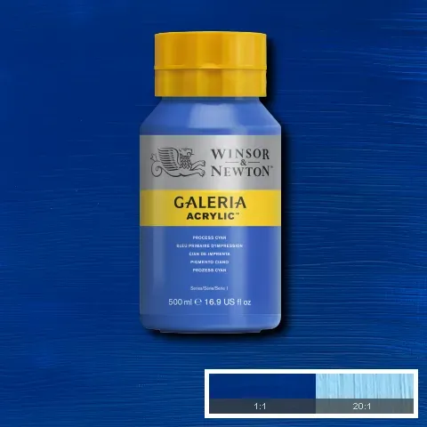 Winsor & Newton Galeria Acrylic Process Cyan 500ml
