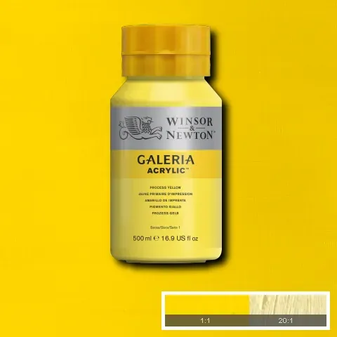 Winsor & Newton Galeria Acrylic Process Yellow 500ml