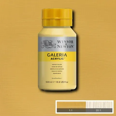 Winsor & Newton Galeria Acrylic Naples Yellow 500ml