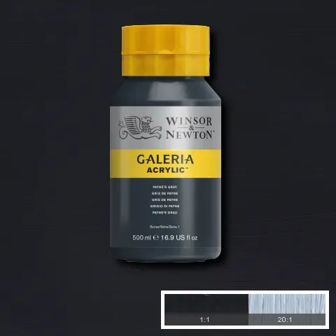 Winsor & Newton Galeria Acrylic Payne's Gray 500ml