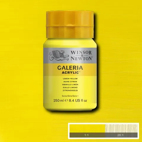 Winsor & Newton Galeria Acrylic Lemon Yellow 250ml