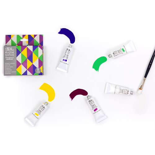 Winsor & Newton Designers Gouache Brilliant Set 5x14ml Tubes
