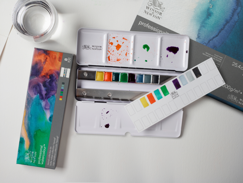 Winsor & Newton Professional Watercolour Revival Collection 8 Half Pan