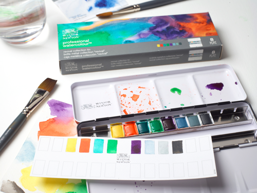 Winsor & Newton Professional Watercolour Revival Collection 8 Half Pan