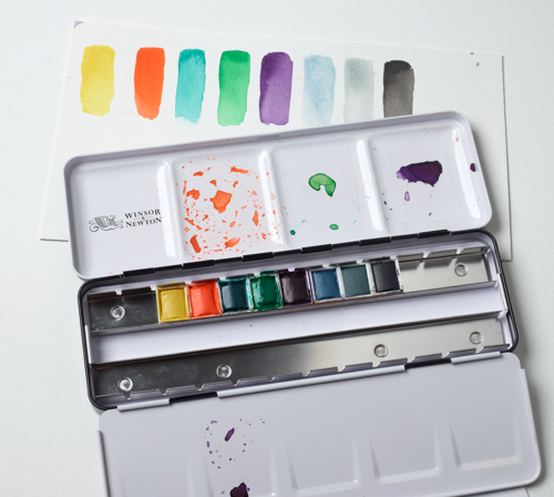 Winsor & Newton Professional Watercolour Revival Collection 8 Half Pan