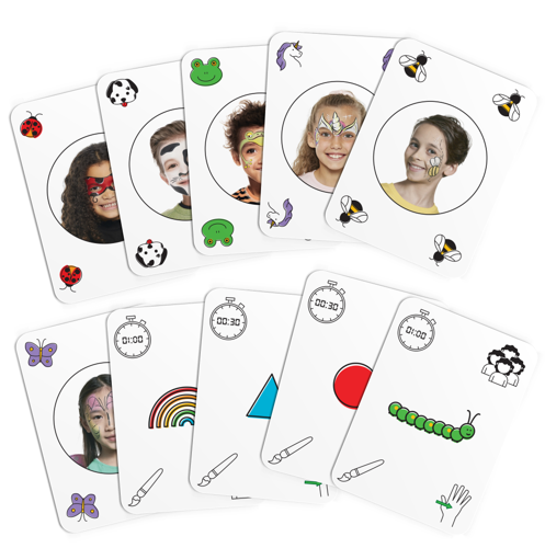 Snazaroo Family Face Paint Card Game ROW