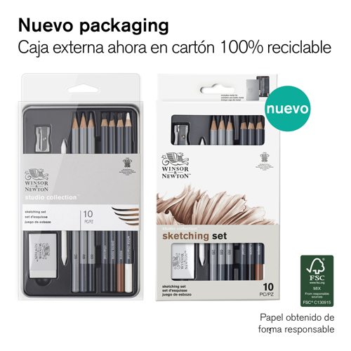 Winsor & Newton Studio Collection Sketching Pencil Set x10