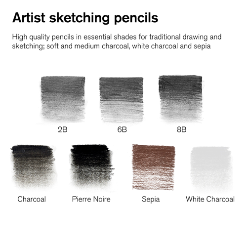 Winsor & Newton Studio Collection Sketching Pencil Set x10