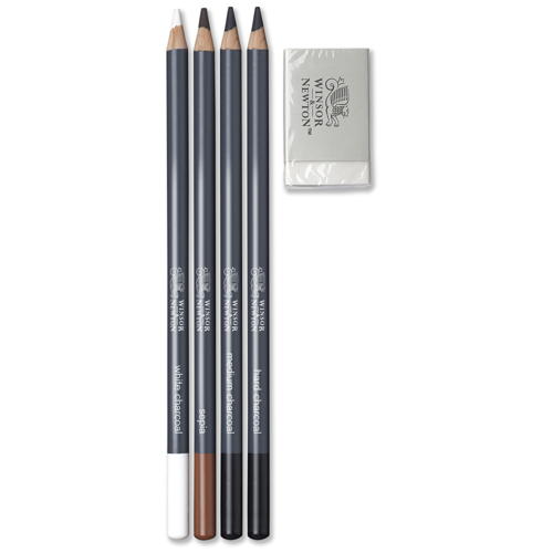 Winsor & Newton Studio Collection Sketching Pencil x5 With Eraser Blister Set