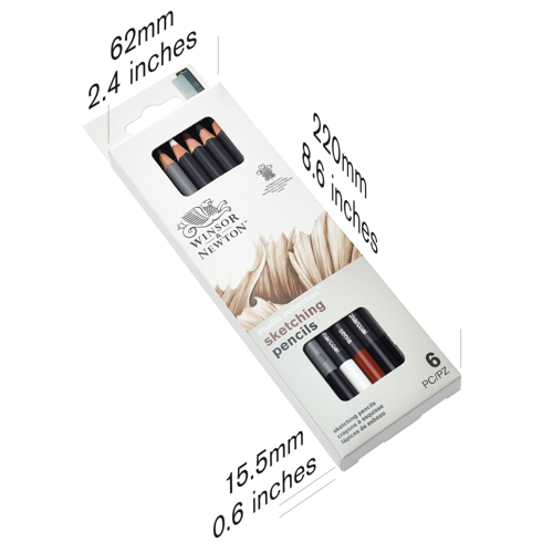 Winsor & Newton Studio Collection Sketching Pencil x6
