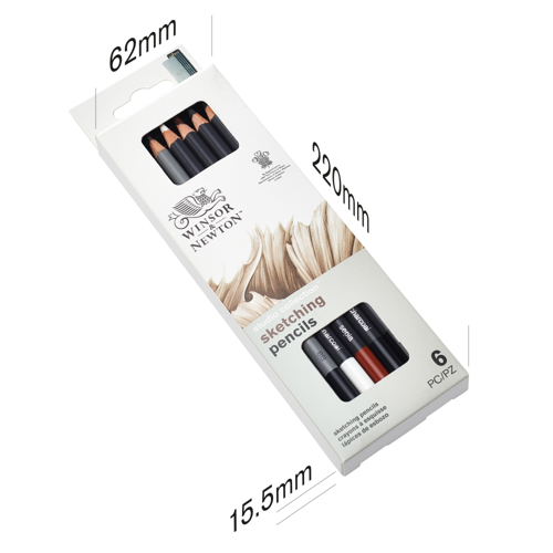 Winsor & Newton Studio Collection Sketching Pencil x6