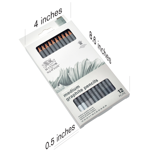 Winsor & Newton Studio Collection Medium Graphite Pencil x12