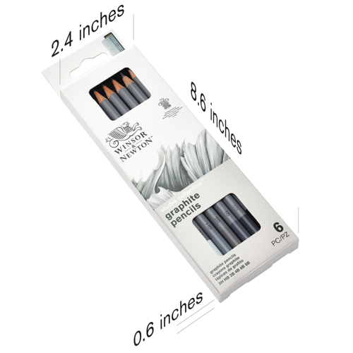 Winsor & Newton Studio Collection Graphite Pencil x6