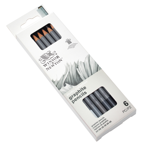 Winsor & Newton Studio Collection Graphite Pencil x6