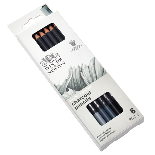Winsor & Newton Studio Collection Charcoal Pencil x6 Assorted