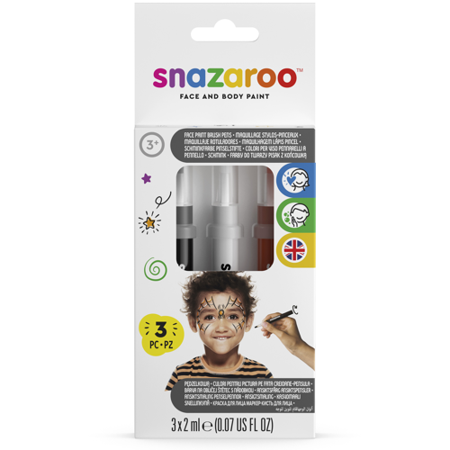 Snazaroo Brush Pen Halloween Pack - ROW
