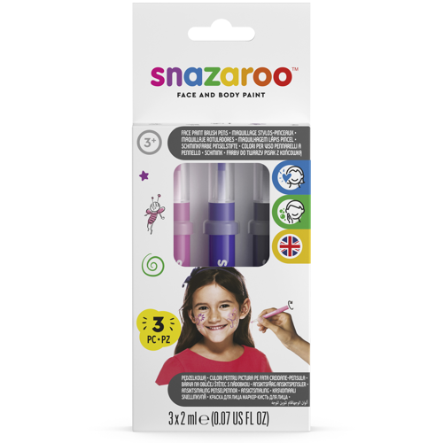 Snazaroo Brush Pen Fantasy Pack - ROW