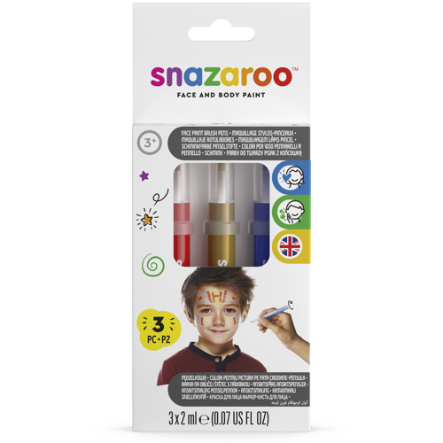 Snazaroo Brush Pen Adventure Pack - ROW