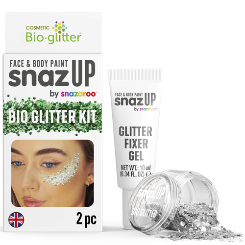 Snazaroo Bio Glitter Kit Silver 5g