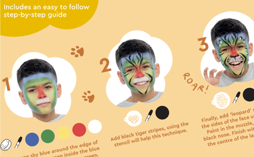 Snazaroo Animal World Face Paint Kit UK