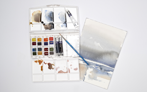 Cotman Watercolour Mixed Travel Set