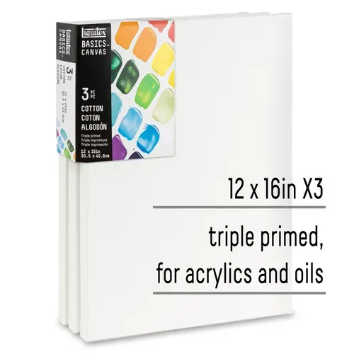 Liquitex Basics Cotton Canvas 12x16