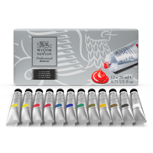 Winsor & Newton Professional Acrylic Tube Set 12x20ml