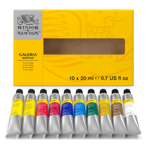 Winsor & Newton Galeria Acrylic Galeria 10x20ml Tube Set