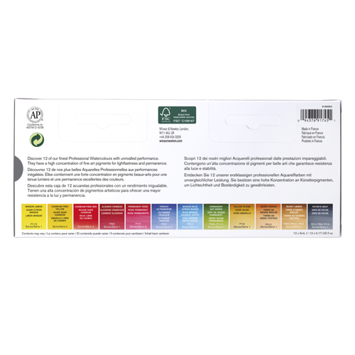 Professional Watercolour Tube Travel Tin