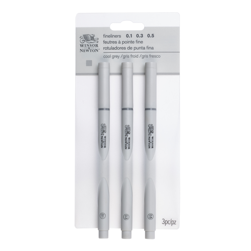 Winsor & Newton Fineliner Cool Grey Set x 3 Assorted