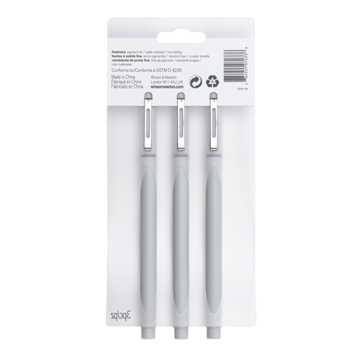 Winsor & Newton Fineliner Cool Grey Set x 3 Assorted