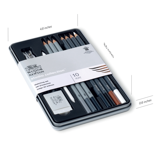 Winsor & Newton Studio Collection Sketching Pencil Set x10