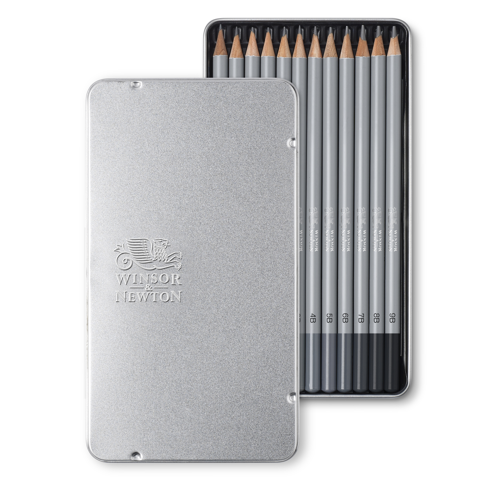 Winsor & Newton Studio Collection Graphite Pencil Soft x12 Tin Set
