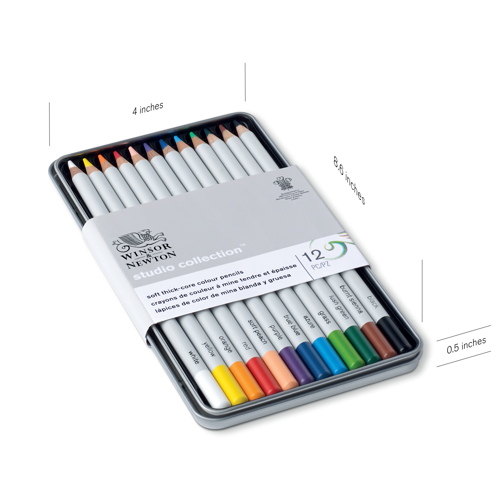 Winsor & Newton Studio Collection Colour Pencil x12