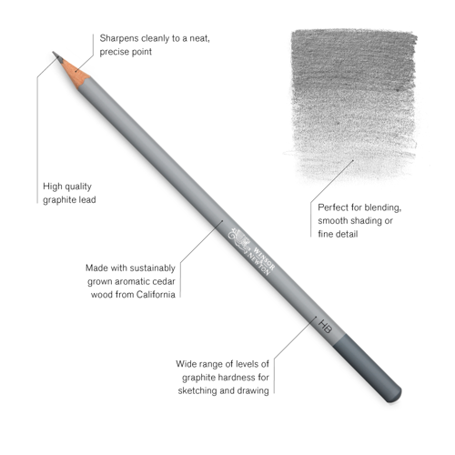 Winsor & Newton Studio Collection Sketching Pencil x6