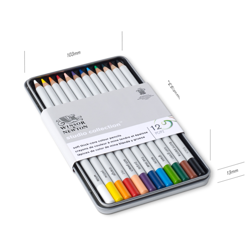 Winsor & Newton Studio Collection Colour Pencil x12