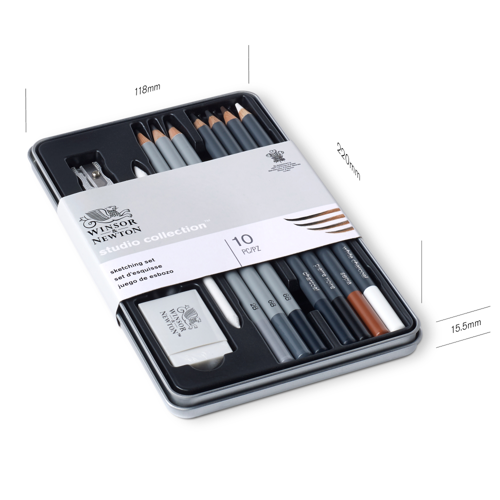 Winsor & Newton Studio Collection Sketching Pencil Set x10