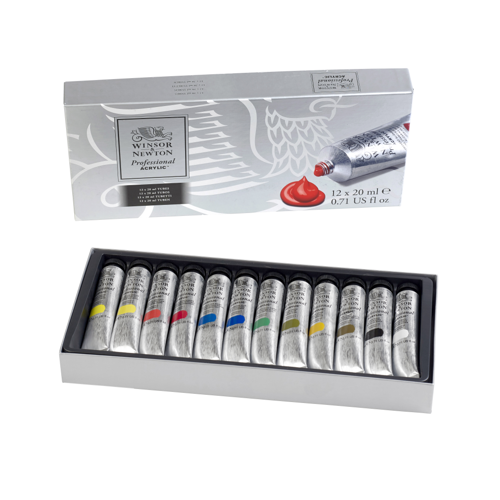 Winsor & Newton Professional Acrylic Tube Set 12x20ml
