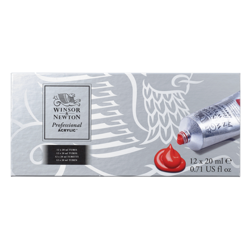 Winsor & Newton Professional Acrylic Tube Set 12x20ml