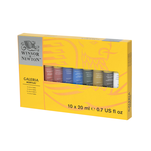 Winsor & Newton Galeria Acrylic Galeria 10x20ml Tube Set