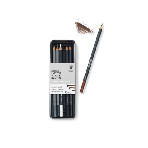 Winsor & Newton Studio Collection Sketching Pencil x6