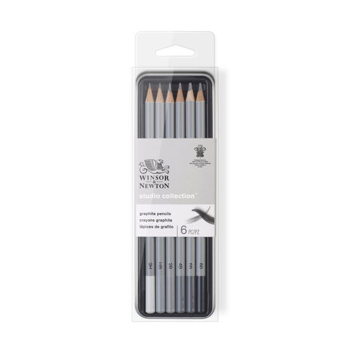 Winsor & Newton Studio Collection Graphite Pencil x6