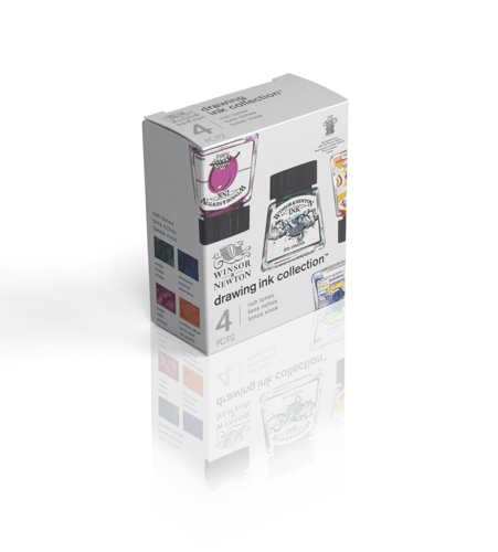 Winsor & Newton Drawing Ink Collection - Set of 4 (Rich Tones)
