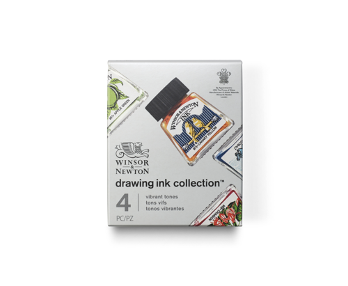 Winsor & Newton Drawing Ink Collection - Set of 4 (Vibrant Tones)
