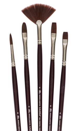 Winsor & Newton Galeria Brush Long Handle 5 Pack
