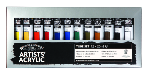 Winsor & Newton Professional Acrylic Tube Set 12x20ml