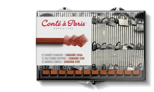 Conté à Paris Sketching carrés x 12 sanguine