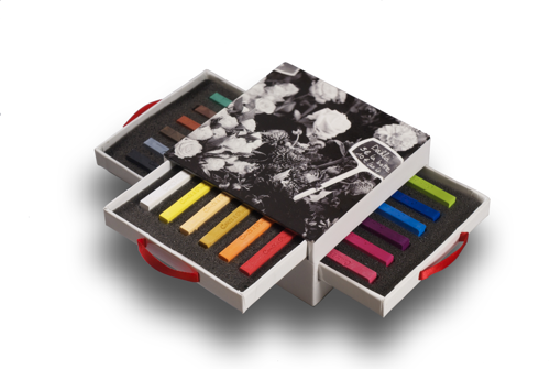 Conté à Paris Carrés 3 draw Box - set of 18