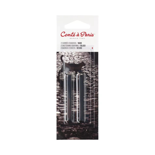 Conté à Paris Sketching carrés x 2 black B