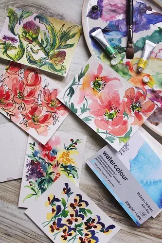 Winsor & Newton Professional Watercolour Floral Set 6x5ml Tubes